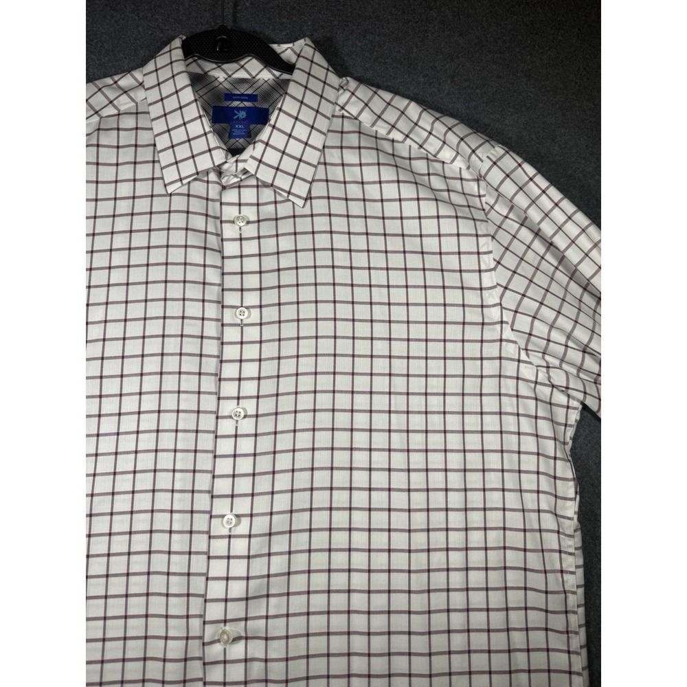 Egara Men's Non-Iron 100% Cotton Long Sleeve Button-Down Dress Shirt  XXL